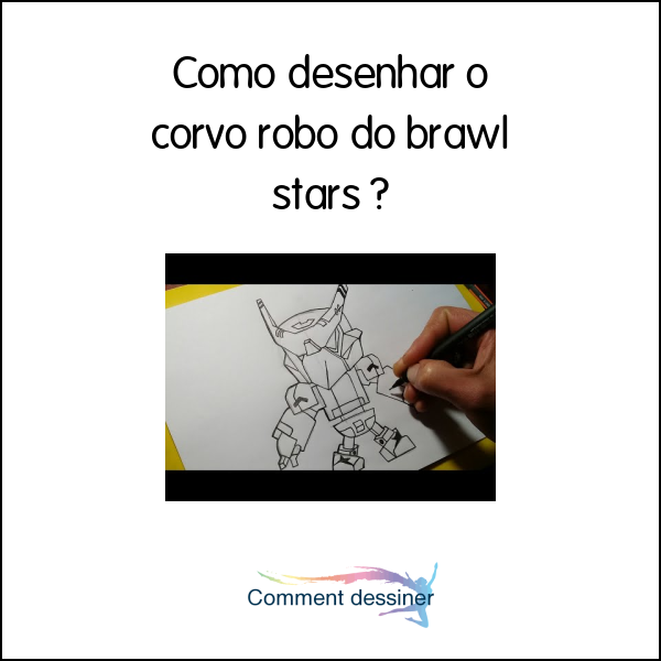 Como desenhar o corvo robo do brawl stars